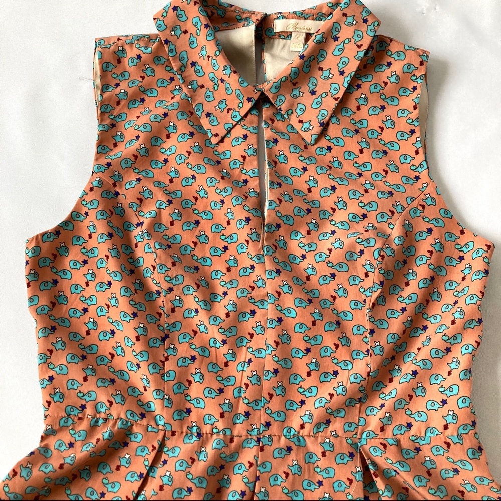 Monteau Novelty Elephant Print Dress